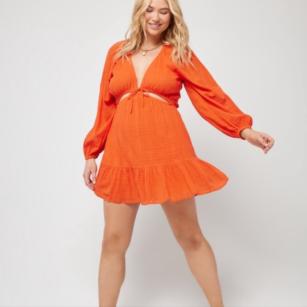 L Space Feelin’ Fine Dress Orange small